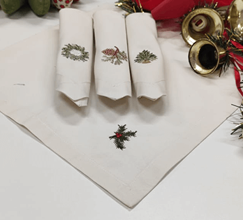 Мастер-класс «Комплект салфеток с вышивкой»