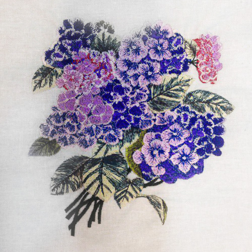 Вышивка с цветами