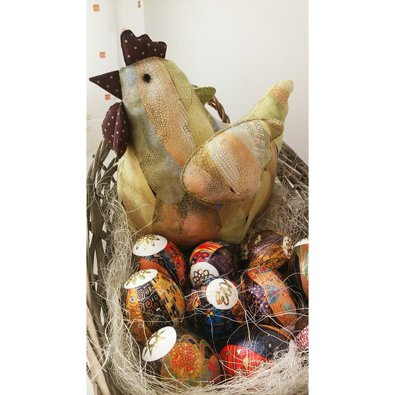 Лоскутная игрушка Курочка