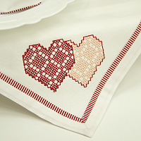 Мастер-класс «Комплект салфеток с вышивкой»