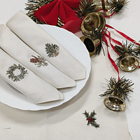 Мастер-класс «Комплект салфеток с вышивкой»