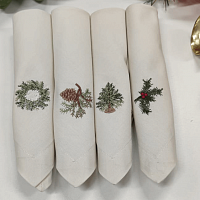 Мастер-класс «Комплект салфеток с вышивкой»