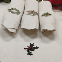 Мастер-класс «Комплект салфеток с вышивкой»