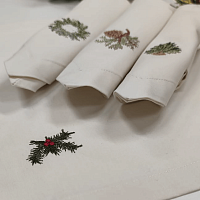 Мастер-класс «Комплект салфеток с вышивкой»